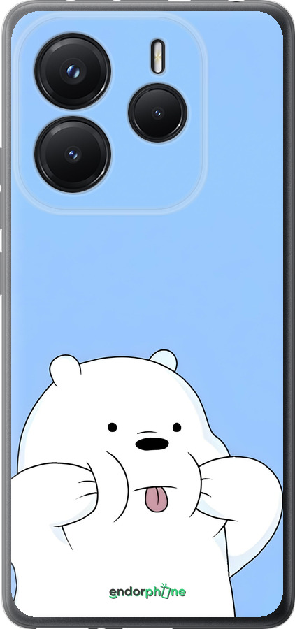 Силиконовый чехол Милый мишка для Xiaomi Redmi Note 14 5G - 6357u-3811 изображение 