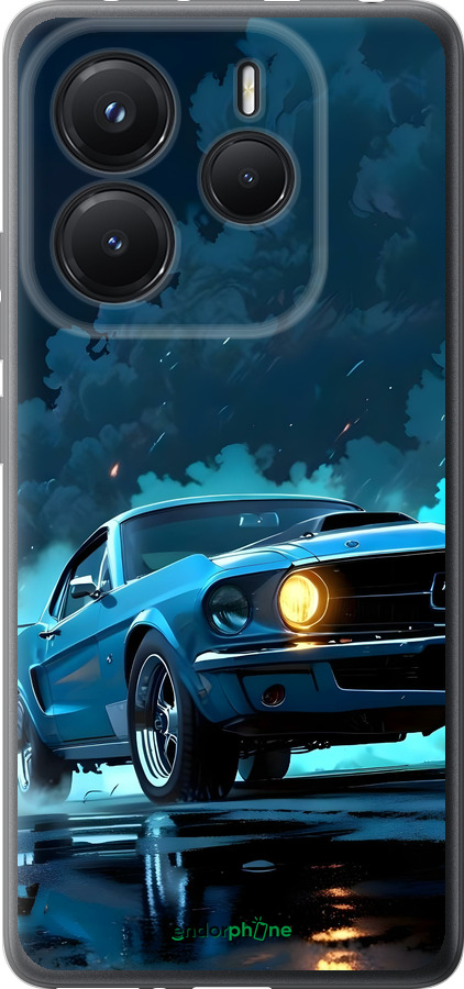 Силіконовий чехол Форд мустанг для Xiaomi Redmi Note 14 5G - 6374u-3811 изображение 