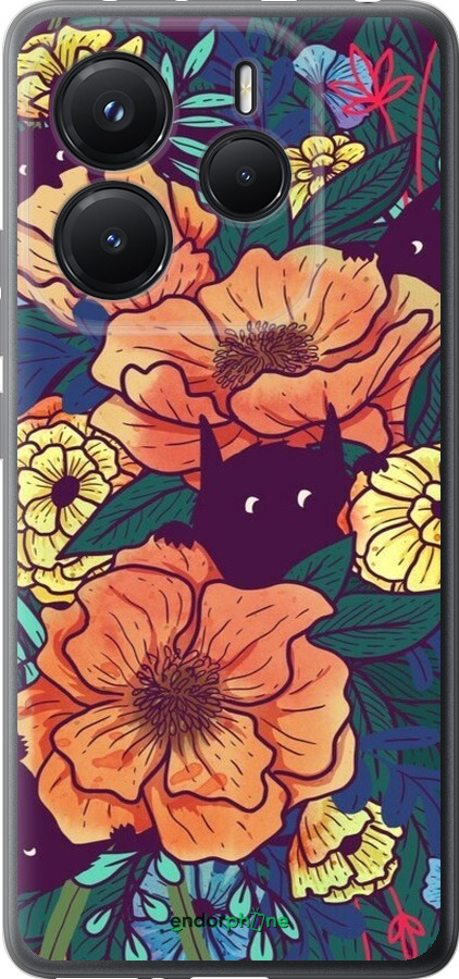 Силиконовый чехол С изображением полевых цветов для Xiaomi Redmi Note 14 5G - 6419u-3811 изображение 