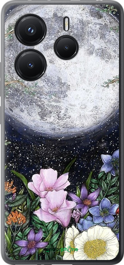 Силиконовый чехол Полночь в саду II для Xiaomi Redmi Note 14 5G - 6424u-3811 изображение 