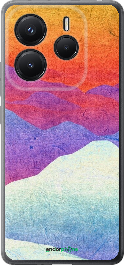 Силіконовий чехол Гірський захід сонця для Xiaomi Redmi Note 14 5G - 6479u-3811 изображение 