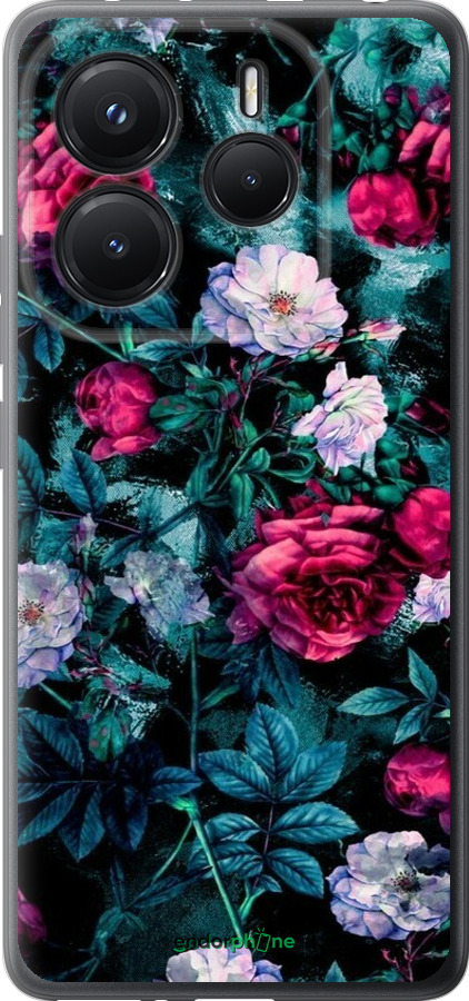 Силіконовий чехол Сад та троянди для Xiaomi Redmi Note 14 5G - 6483u-3811 изображение 