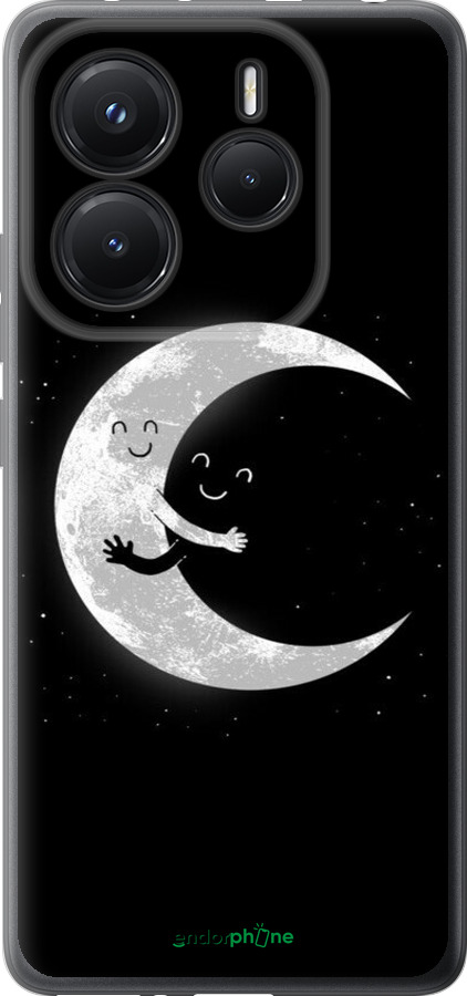 Силіконовий чехол Місячні обійми для Xiaomi Redmi Note 14 5G - 6508u-3811 изображение 