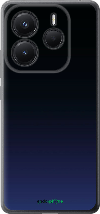 Силіконовий чехол Градієнт у темно-синьому стилі для Xiaomi Redmi Note 14 5G - 6542u-3811 изображение 