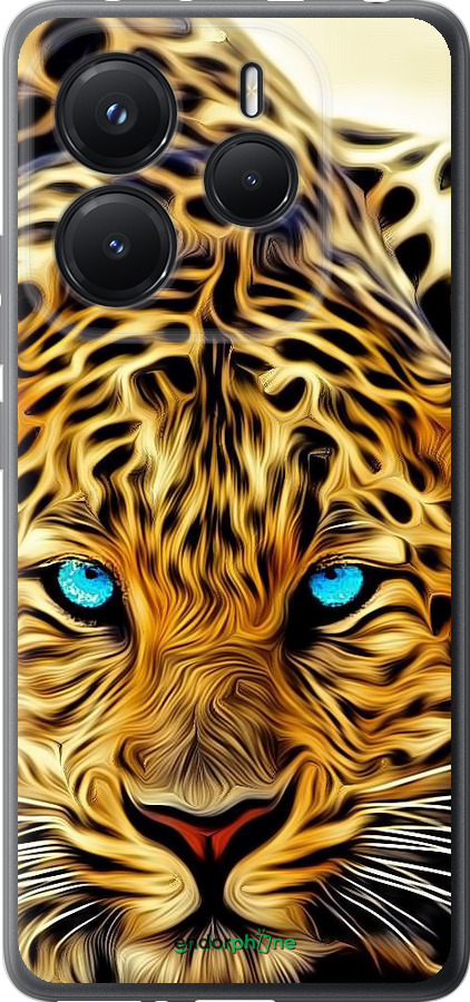 Силиконовый чехол Леопард для Xiaomi Redmi Note 14 5G - 6611u-3811 изображение 