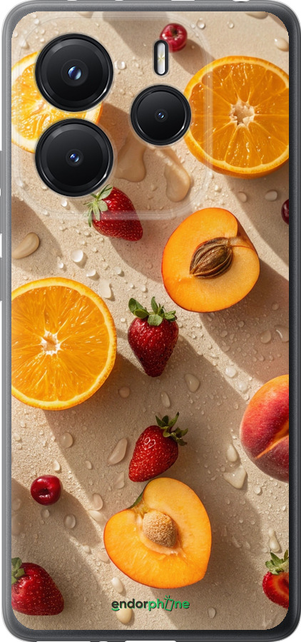Силіконовий чехол Фрукти 3 для Xiaomi Redmi Note 14 5G - 6703u-3811 изображение 