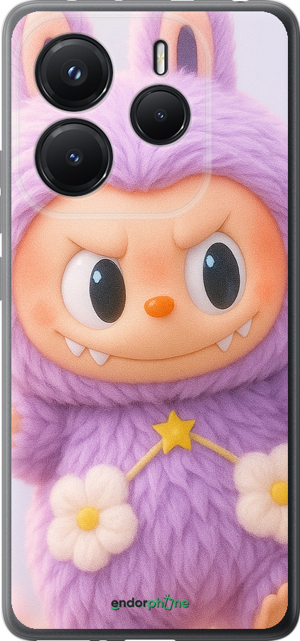 Силиконовый чехол Лабубу для Xiaomi Redmi Note 14 5G - 6708u-3811 изображение 
