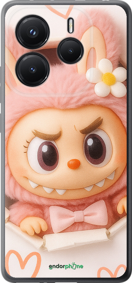Силиконовый чехол Лабубу 2 для Xiaomi Redmi Note 14 5G - 6710u-3811 изображение 