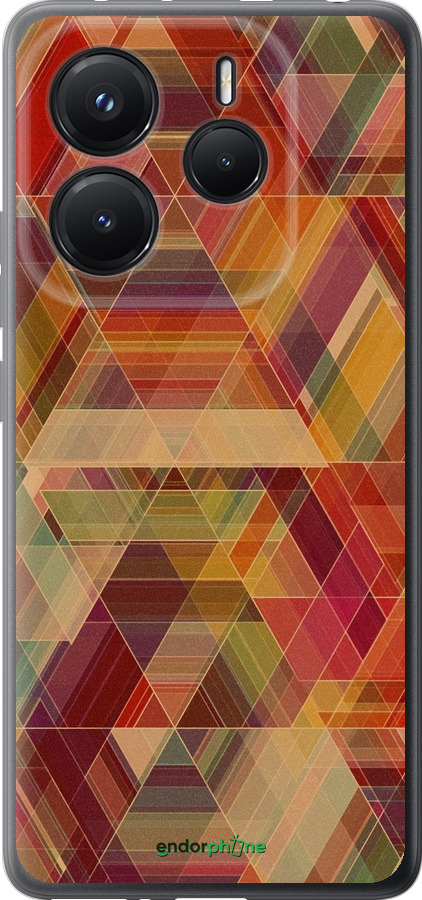 Силиконовый чехол Геометрический узор для Xiaomi Redmi Note 14 5G - 904u-3811 изображение 