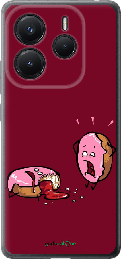 Силиконовый чехол Печенье для Xiaomi Redmi Note 14 5G - 911u-3811 изображение 