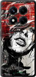 TPU чехол Лицо девушки для Xiaomi Redmi Note 14 Pro 4G - 1162b-3808 изображение 