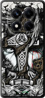 TPU чехол Тату Викинг для Xiaomi Redmi Note 14 Pro 4G - 4098b-3808 изображение 
