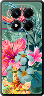 TPU чехол Тропические цветы v1 для Xiaomi Redmi Note 14 Pro 4G - 4667b-3808 изображение 