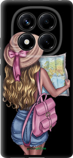 TPU чехол Девушка с картой для Xiaomi Redmi Note 14 Pro 4G - 4704b-3808 изображение 