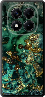 TPU чехол Мрамор золото богатство для Xiaomi Redmi Note 14 Pro 4G - 5419b-3808 изображение 