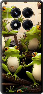 TPU чехол Жабки для Xiaomi Redmi Note 14 Pro 4G - 5656b-3808 изображение 