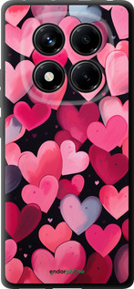 TPU чехол Сердечки 4 для Xiaomi Redmi Note 14 Pro 4G - 5662b-3808 изображение 