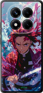 TPU чехол Танджиро Камадо: Клинок рассекающий демонов для Xiaomi Redmi Note 14 Pro 4G - 6111b-3808 изображение 