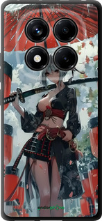 TPU чехол Гейша-воин для Xiaomi Redmi Note 14 Pro 4G - 6124b-3808 изображение 