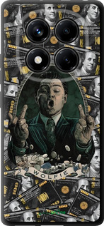TPU чехол Волк с валл стрит для Xiaomi Redmi Note 14 Pro 4G - 6287b-3808 изображение 
