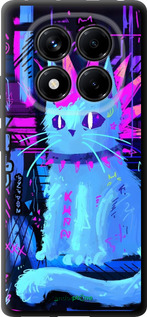TPU чехол Кот панк для Xiaomi Redmi Note 14 Pro 4G - 6311b-3808 изображение 
