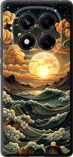 TPU чехол Арт волны для Xiaomi Redmi Note 14 Pro 4G - 6332b-3808 изображение 