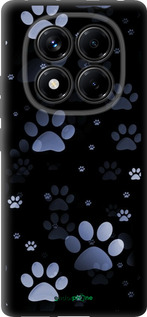 TPU чехол С синими отпечатками лап для Xiaomi Redmi Note 14 Pro 4G - 6441b-3808 изображение 