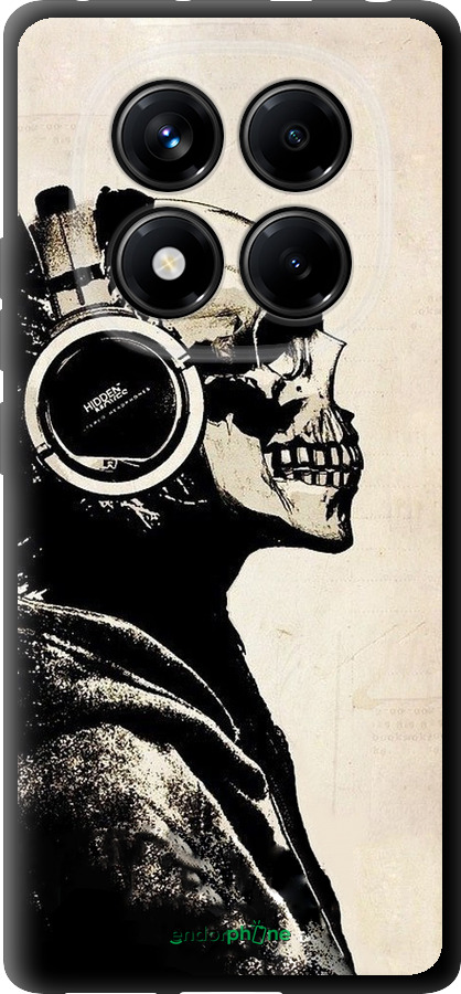 TPU чехол Скелет-меломан v2 для Xiaomi Redmi Note 14 Pro 4G - 1200b-3808 изображение 