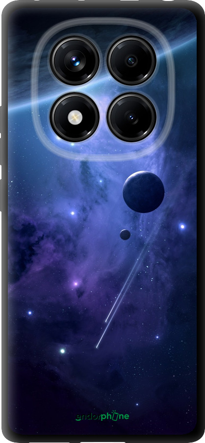 TPU чехол Планеты в синем космосе для Xiaomi Redmi Note 14 Pro 4G - 171b-3808 изображение 