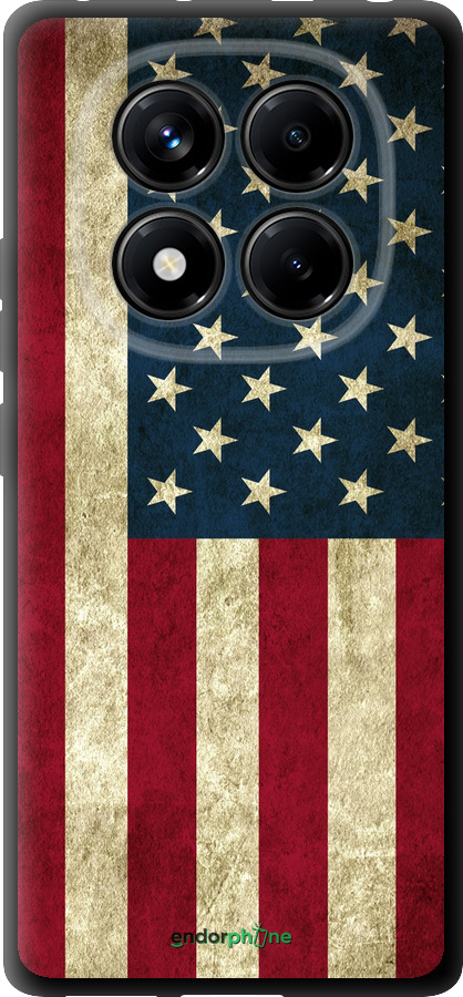 TPU чехол Флаг США для Xiaomi Redmi Note 14 Pro 4G - 395b-3808 изображение 