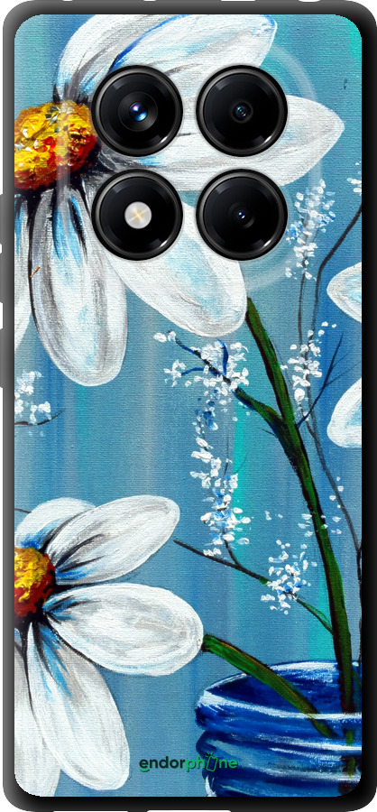 TPU чехол Красивые арт-ромашки для Xiaomi Redmi Note 14 Pro 4G - 4031b-3808 изображение 