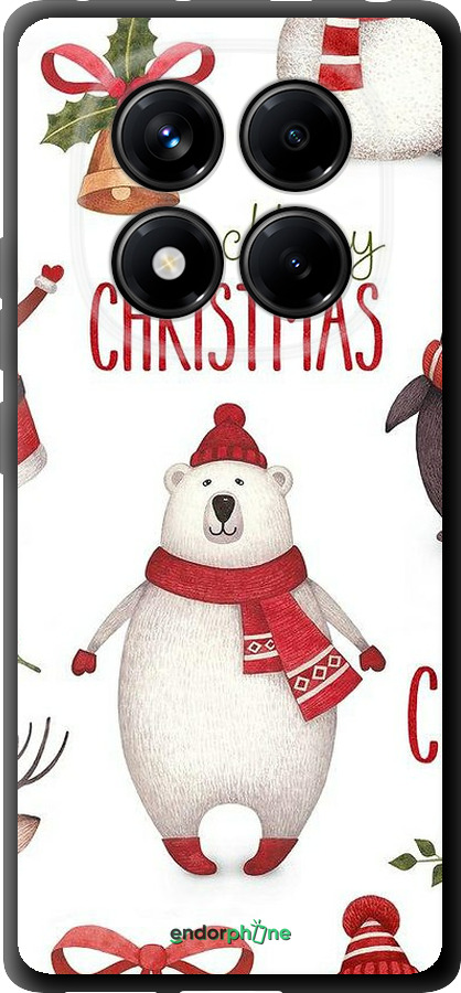 TPU чехол Merry Christmas для Xiaomi Redmi Note 14 Pro 4G - 4106b-3808 изображение 
