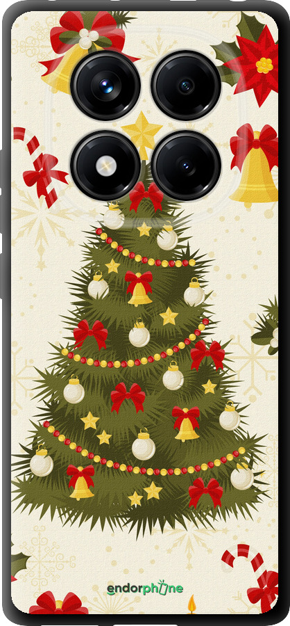 TPU чехол Новогодняя елка для Xiaomi Redmi Note 14 Pro 4G - 4198b-3808 изображение 