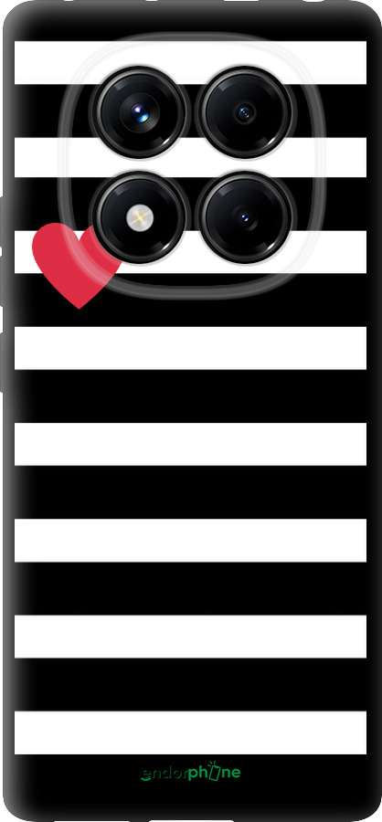 TPU чехол Черно-белые полосы для Xiaomi Redmi Note 14 Pro 4G - 4461b-3808 изображение 