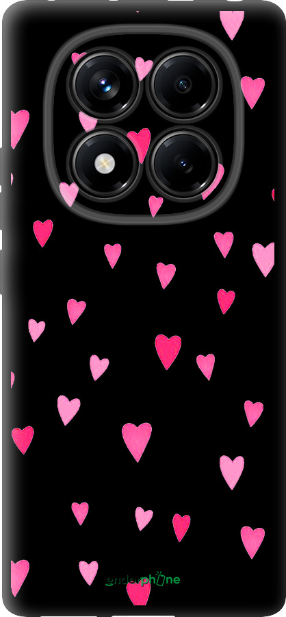 TPU чехол Сердечки 2 для Xiaomi Redmi Note 14 Pro 4G - 4763b-3808 изображение 