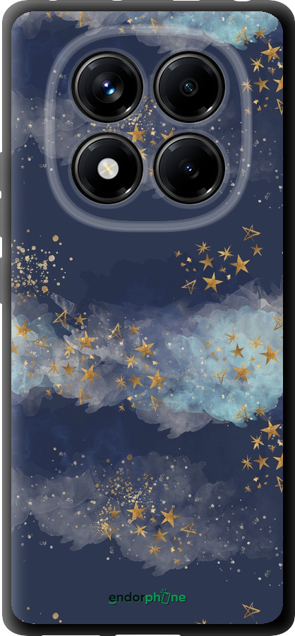 TPU чехол Ночь золотые звезды для Xiaomi Redmi Note 14 Pro 4G - 5421b-3808 изображение 