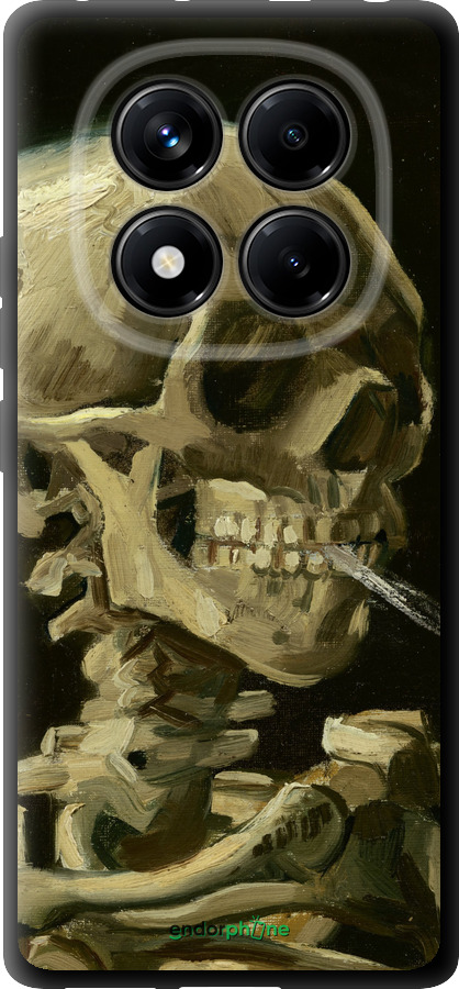 TPU чехол Винсент Ван Гог. Череп для Xiaomi Redmi Note 14 Pro 4G - 5544b-3808 изображение 