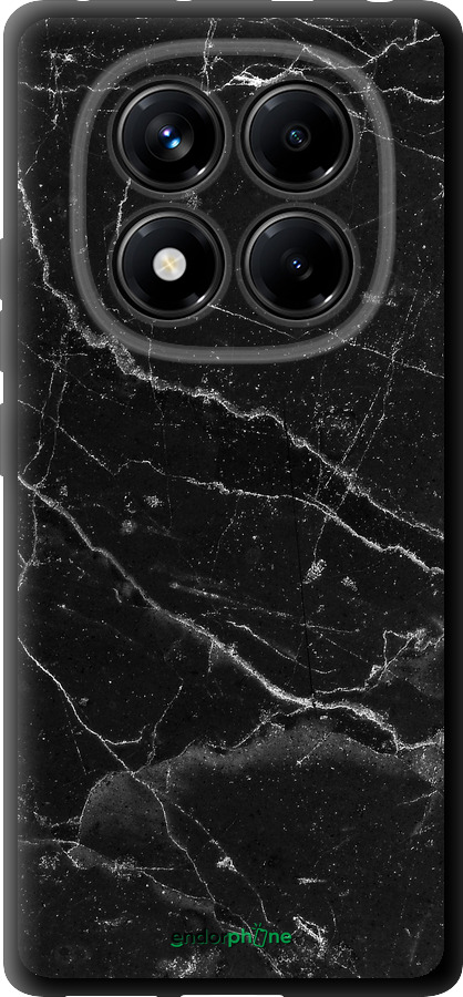 TPU чехол Черный мрамор v2 для Xiaomi Redmi Note 14 Pro 4G - 5568b-3808 изображение 