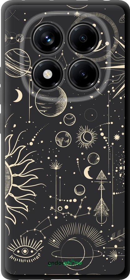 TPU чехол Фаза луны для Xiaomi Redmi Note 14 Pro 4G - 5605b-3808 изображение 