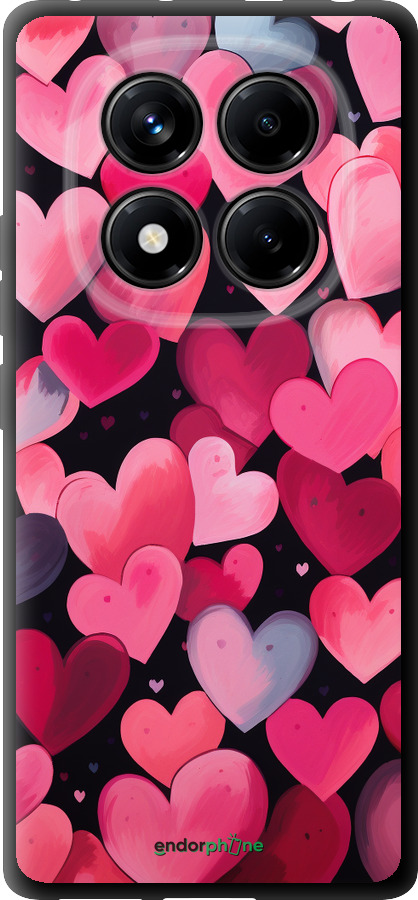 TPU чехол Сердечки 4 для Xiaomi Redmi Note 14 Pro 4G - 5662b-3808 изображение 