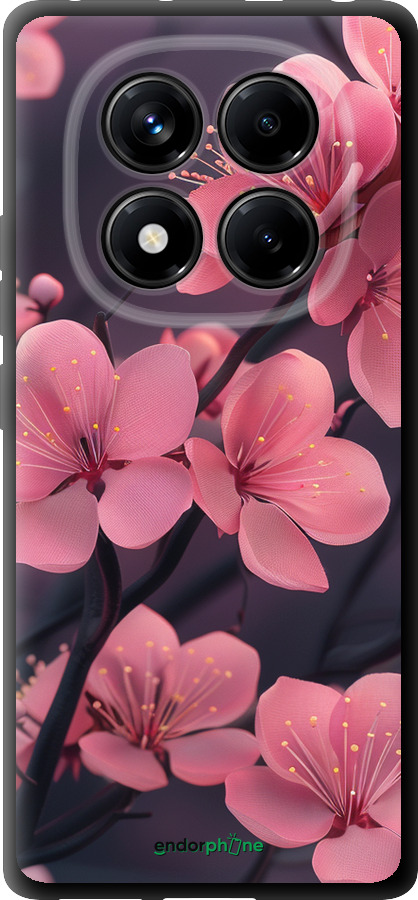 TPU чехол Пурпурная сакура для Xiaomi Redmi Note 14 Pro 4G - 6075b-3808 изображение 