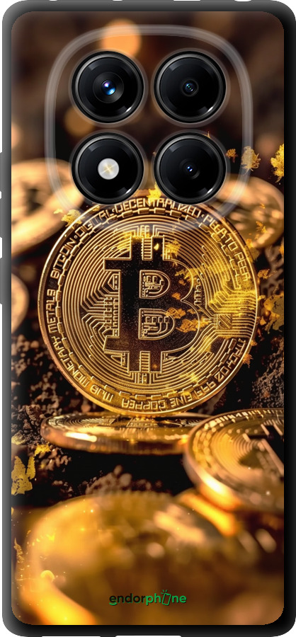 TPU чехол Золотая лихорадка биткойна для Xiaomi Redmi Note 14 Pro 4G - 6089b-3808 изображение 