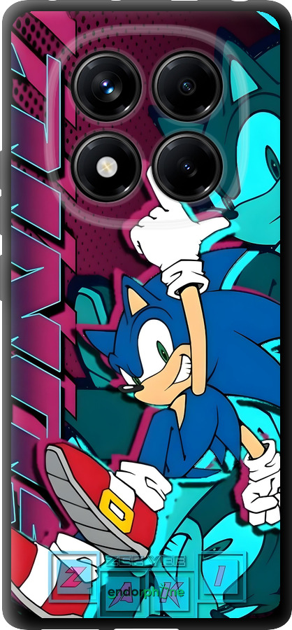 TPU чехол Соник для Xiaomi Redmi Note 14 Pro 4G - 6284b-3808 изображение 
