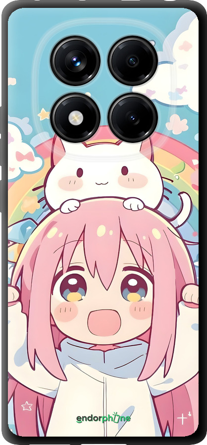 TPU чехол Девочка аниме радуга для Xiaomi Redmi Note 14 Pro 4G - 6304b-3808 изображение 