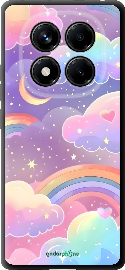 TPU чехол Облака и радуга для Xiaomi Redmi Note 14 Pro 4G - 6312b-3808 изображение 