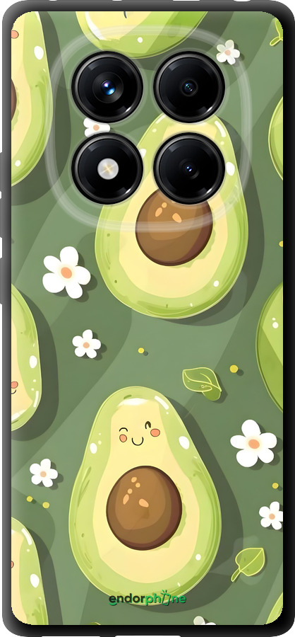 TPU чехол Авокадо для Xiaomi Redmi Note 14 Pro 4G - 6380b-3808 изображение 