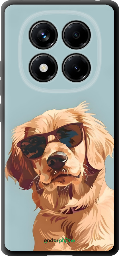TPU чехол Пес в очках для Xiaomi Redmi Note 14 Pro 4G - 6381b-3808 изображение 