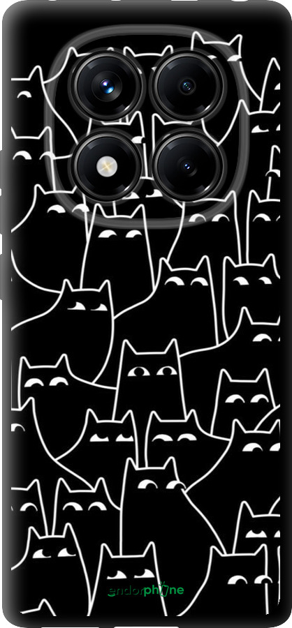 TPU чехол С изображением кошек для Xiaomi Redmi Note 14 Pro 4G - 6470b-3808 изображение 