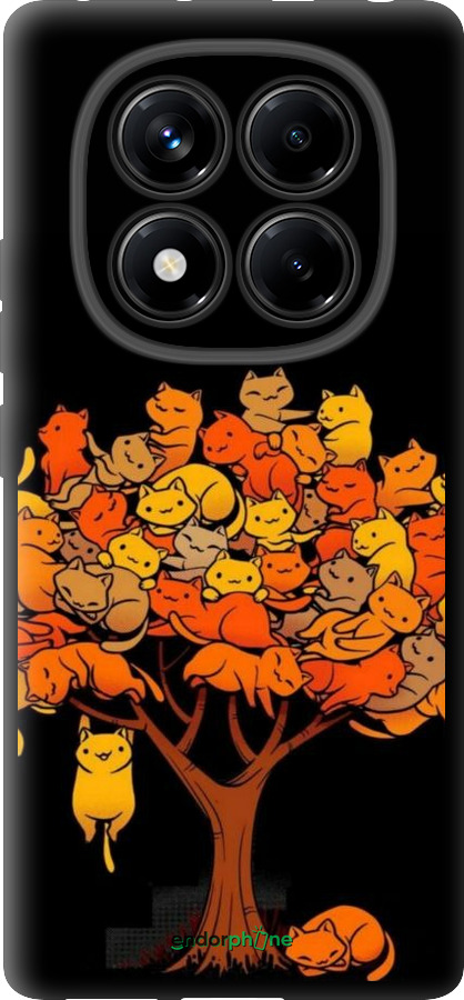 TPU чехол Дерево и котики для Xiaomi Redmi Note 14 Pro 4G - 6516b-3808 изображение 