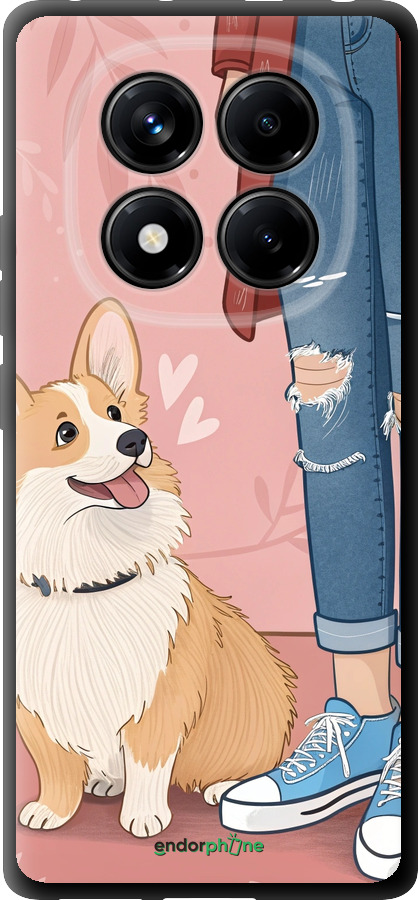 TPU чехол Корги 3 для Xiaomi Redmi Note 14 Pro 4G - 6707b-3808 изображение 